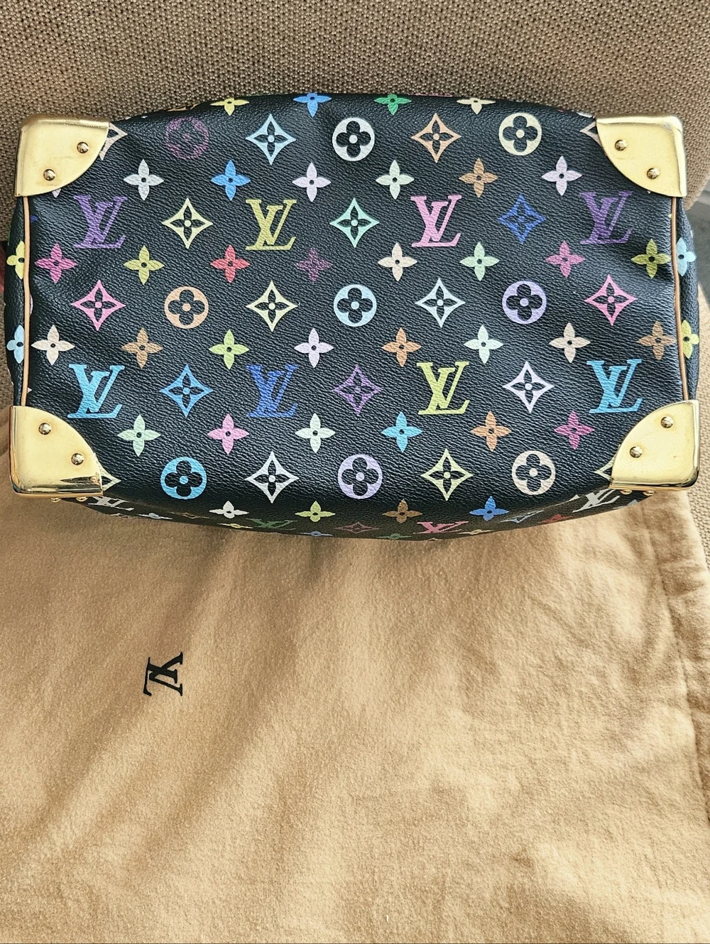 ✨️Louis Vuitton Black Multicolor Monogram Speedy 30✨️ - Picture 9 of 10